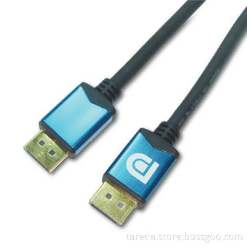 Displayport Cables with UL, CE, CB and RoHS Marks, Supports Audio and Video Bandwidth
